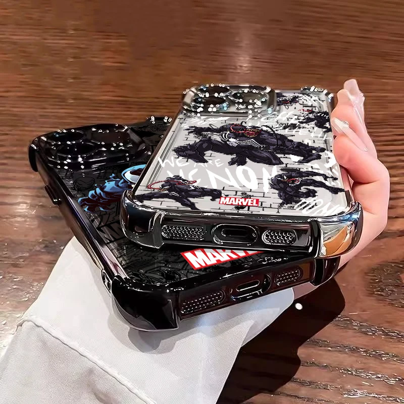 V-Venoms Plating Phone Case with Anti-Fall Airbag Protection