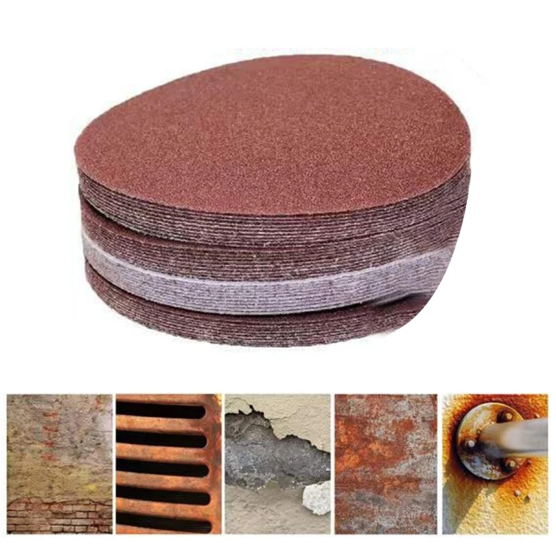 

40Pcs 125mm 5 Inches Sanding Discs Hook Loop Sandpaper Round Disk Sand Sheet Grinder Sanding Disk Grinding Wheel Abrasive Tools