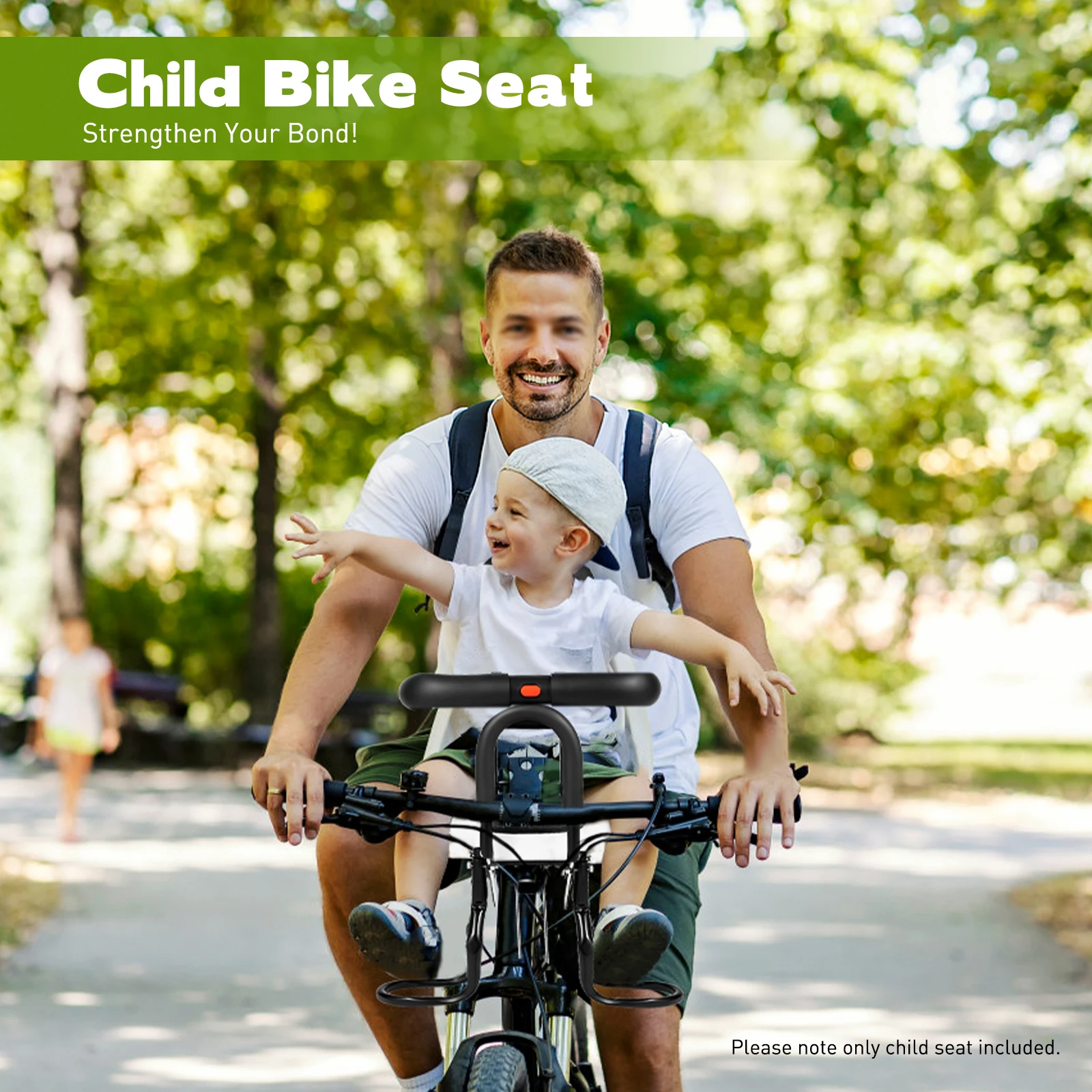 Child Bike Seat Rear Mounted s, Detachable Baby Kids' Bicycle