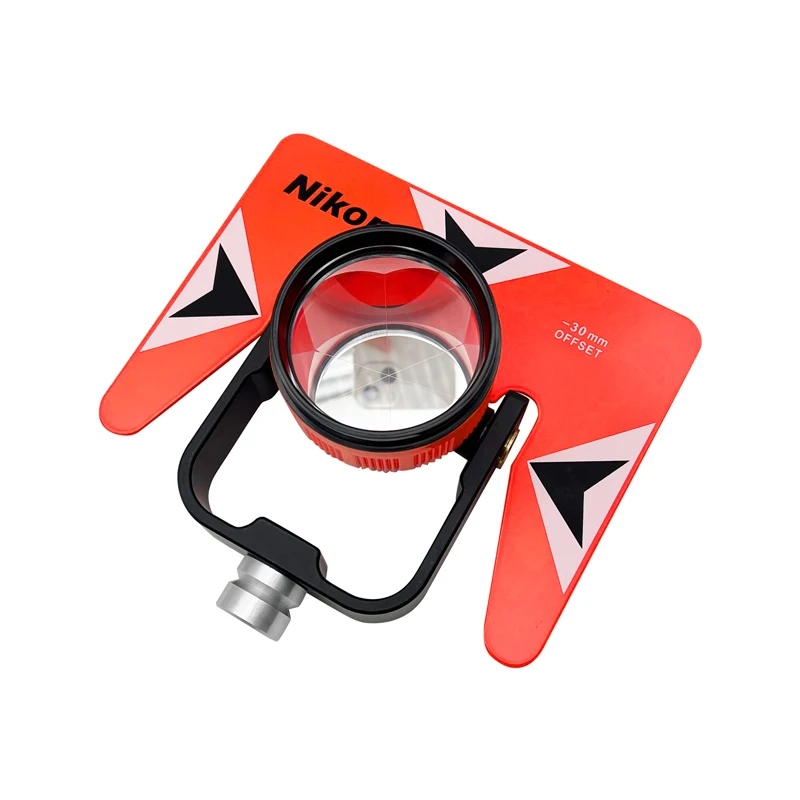 Red Single Prism For Nikon Total Station Survey Tool Prism With
