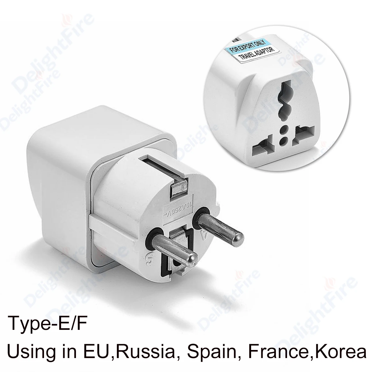 EU KR Plug Travel Adapter US AU UK To European Euro European South AC Adapter Electrical Socket Outlet