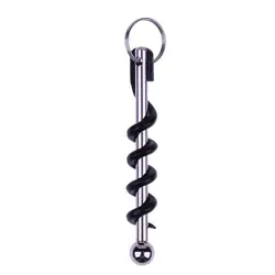 Premium Stainless Steel Corkscrew and Champagne Stopper Wine Opener Set (Black)
