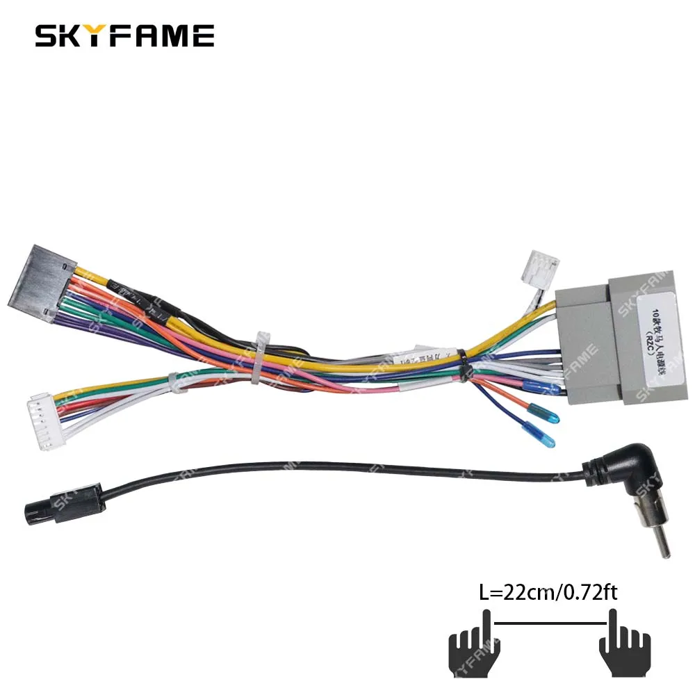 Car Wire Cable Adapter 16Pin Car Wiring Harness Adapter Canbus Box Decoder For Jeep Compass Grand Cherokee WK Chrysler 300C