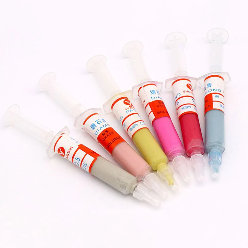 

Diamond Paste Composite Polishing Syringe 0.5-40 Um Polishing Abrasive Tools For Mirror Polished Cut Metal Grinding