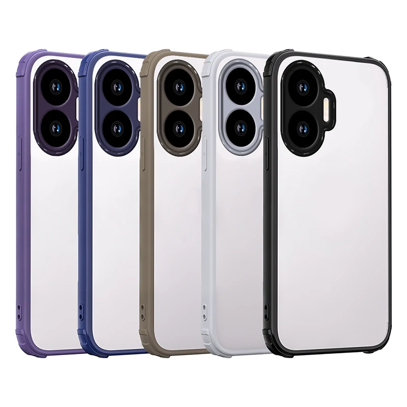Thick Shockproof Silicone Transparent Phone Case - Anti-Fall Clear Cover