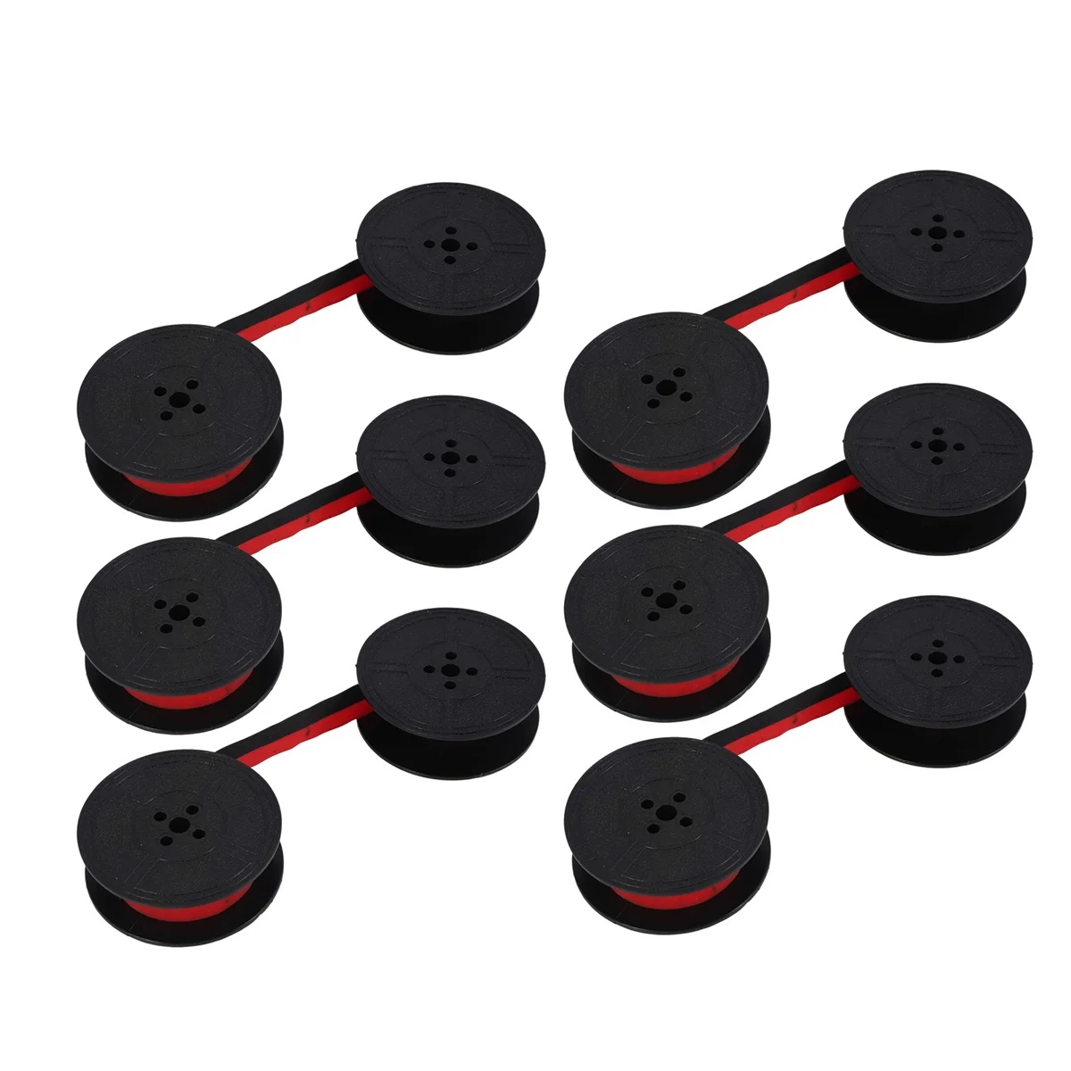 

6Pack Typewriter Ribbon Twin Spool Typewriter Ribbon Red and Black Twin Spool Replacement Pack for Most