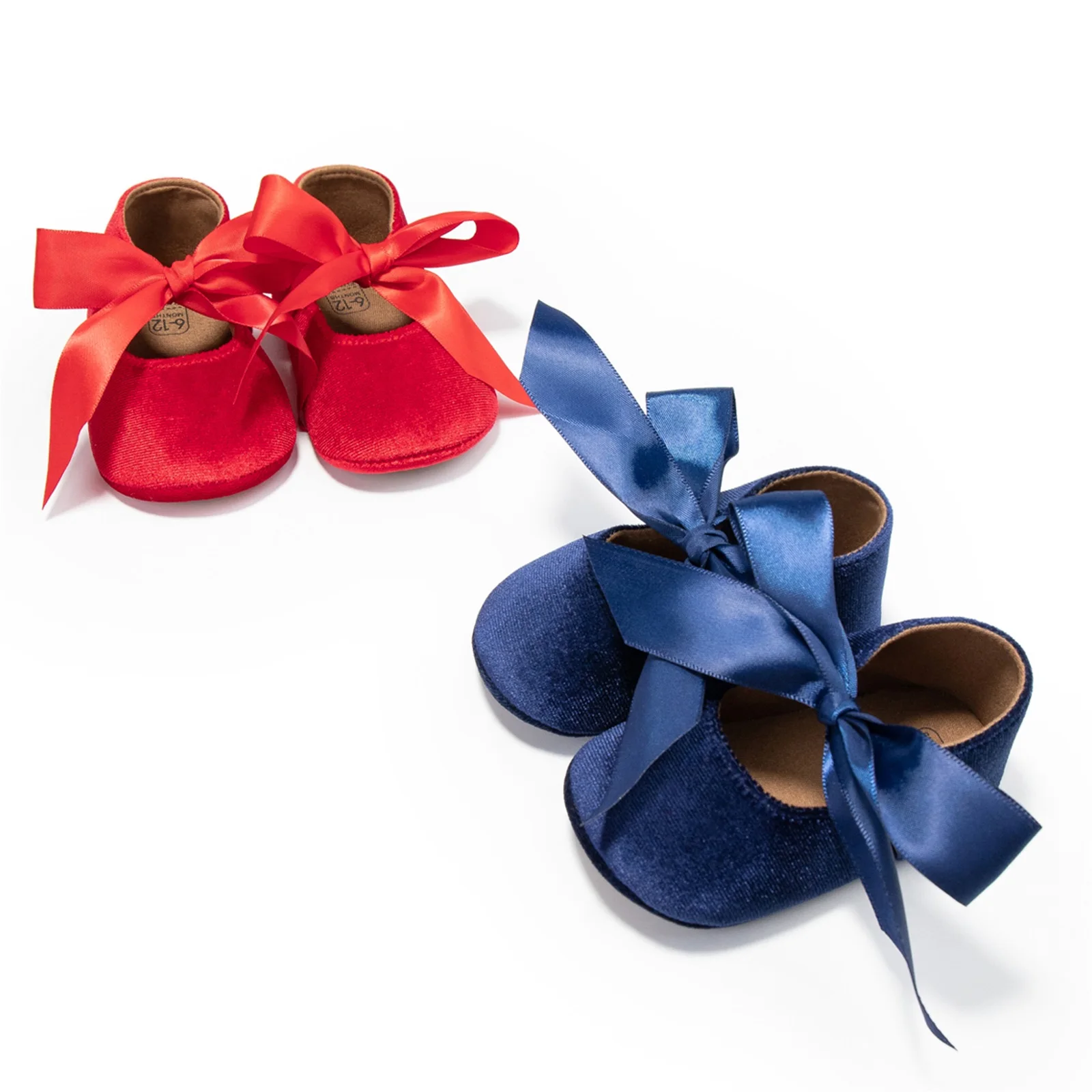 Citgeett Autumn Infant Baby Girls Flat Shoes Bow-Knot Soft Sole Princess Shoes Prewalker Suit