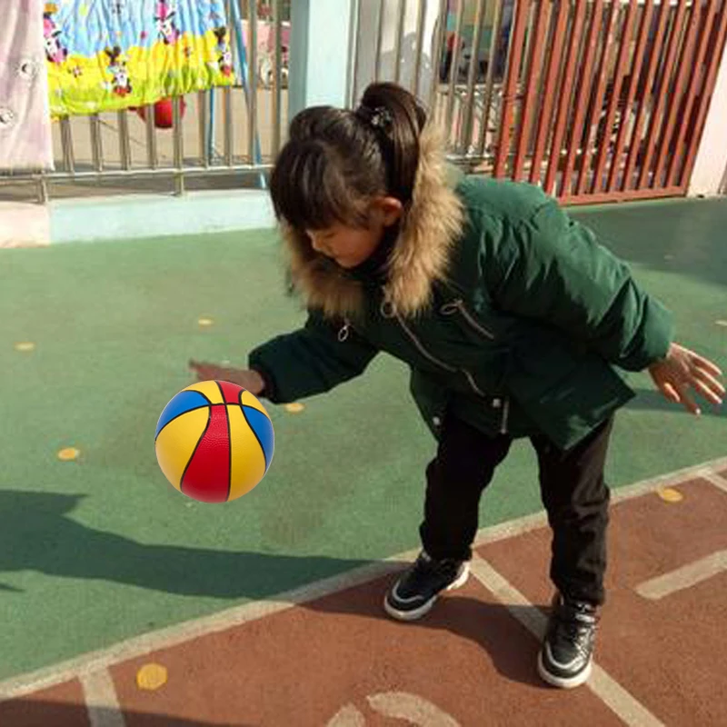Basketball Children PVC Inflatable Bouncing Ball Colorful Outdoor Fun Toy Water Play Pools Beach Rubber Balls For Kids