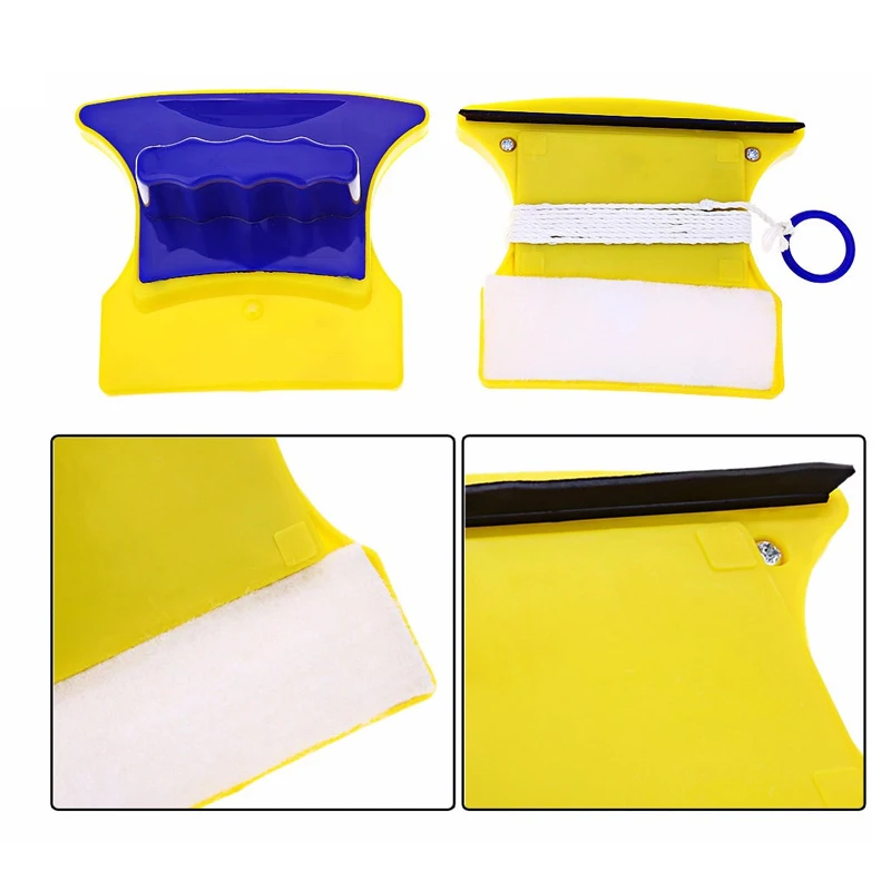 Magnetic Window Cleaner Glass Brush Tool Double Side Glass Wiper Algae Scraper Brush Pad Household Cleaning Tools