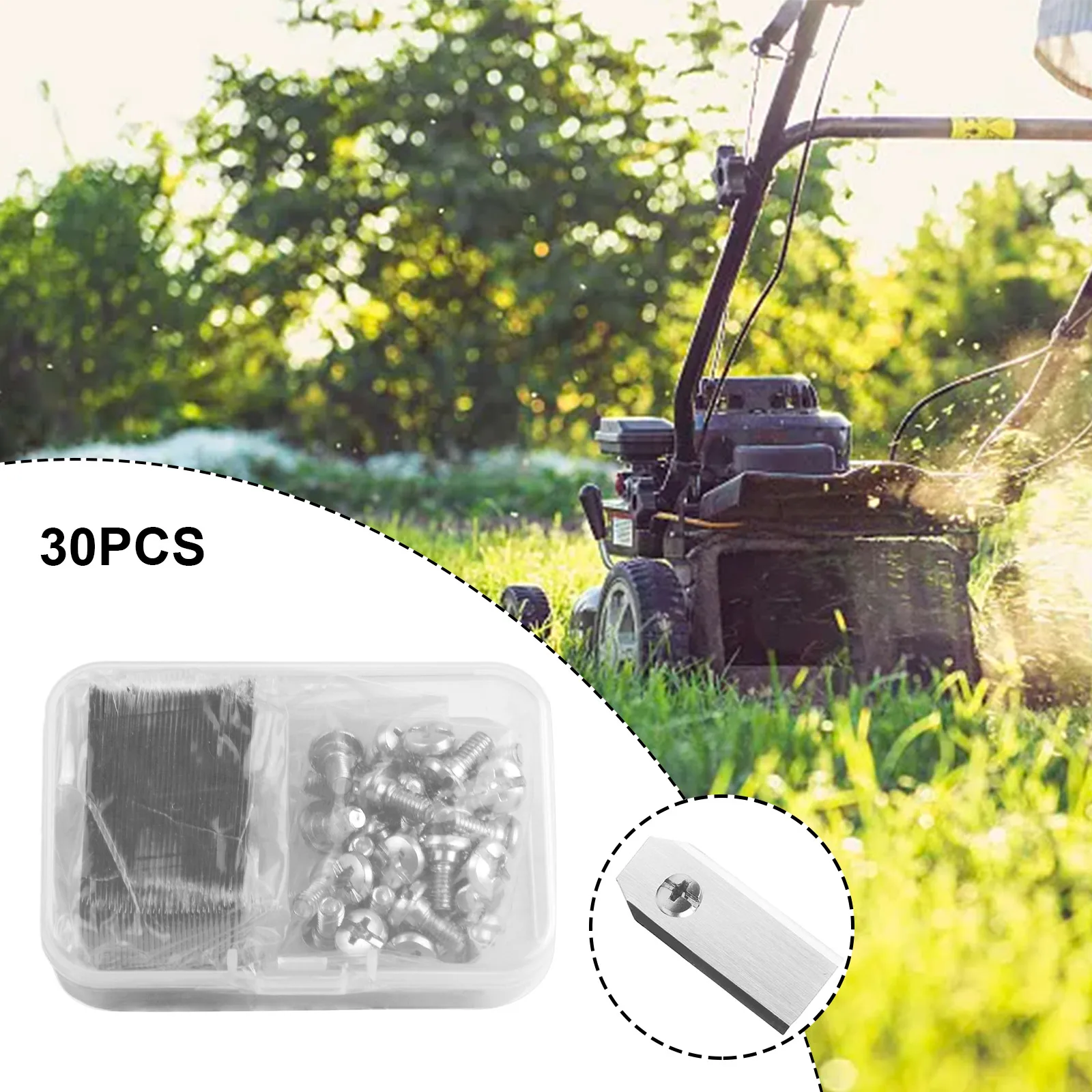 Premium Replacement Blade For Robotic Lawnmower Set, 43 Mm Long, Titanium Coating For Up To 40% More Mowing Time
