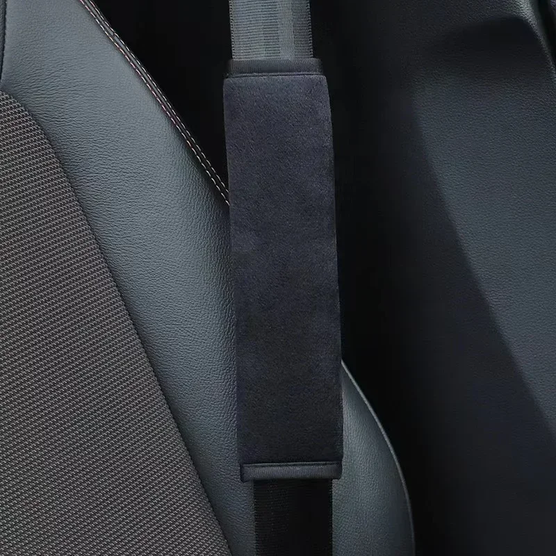 1/2Pcs Universal Comfortable Seat Belt Cover Adjustable Plush Car Safety Belt Cute Pink Car Accessories Car Accessories Interior