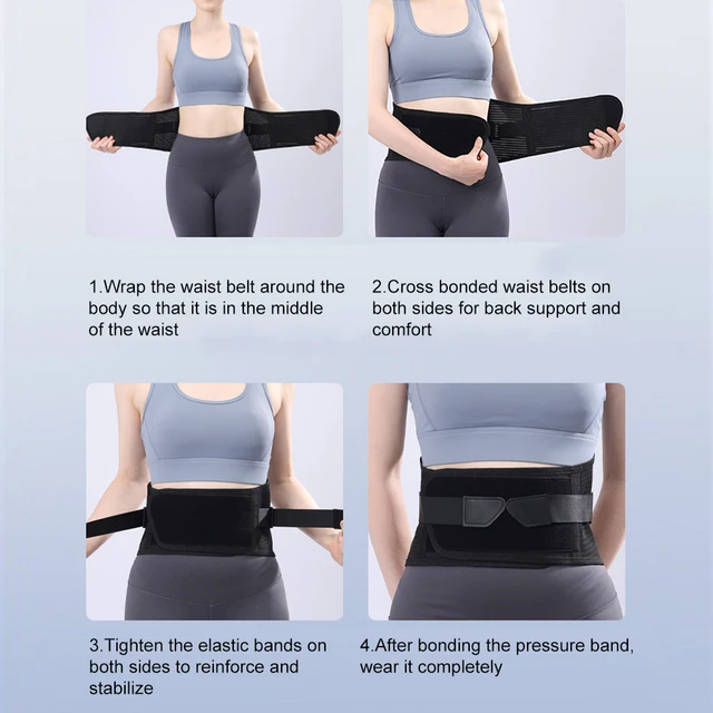 Breathable Back Brace for Lower Back Pain Relief for Women/Men, Back Support Belt with 4 Stays for Heavy Lifting, Sedentariness 6