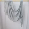 Hijab Ramadan en Rayonne, Coton et Modal, avec bordure en dentelle, Turban respirant, Châle uni en coton, Foulard pour femmes