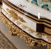 Ensemble de chambre à coucher de luxe turc, lit king size double capitonné, mobilier de chambre à coucher, cadre de lit en bois massif sculpté, tête de lit en tissu velours 5