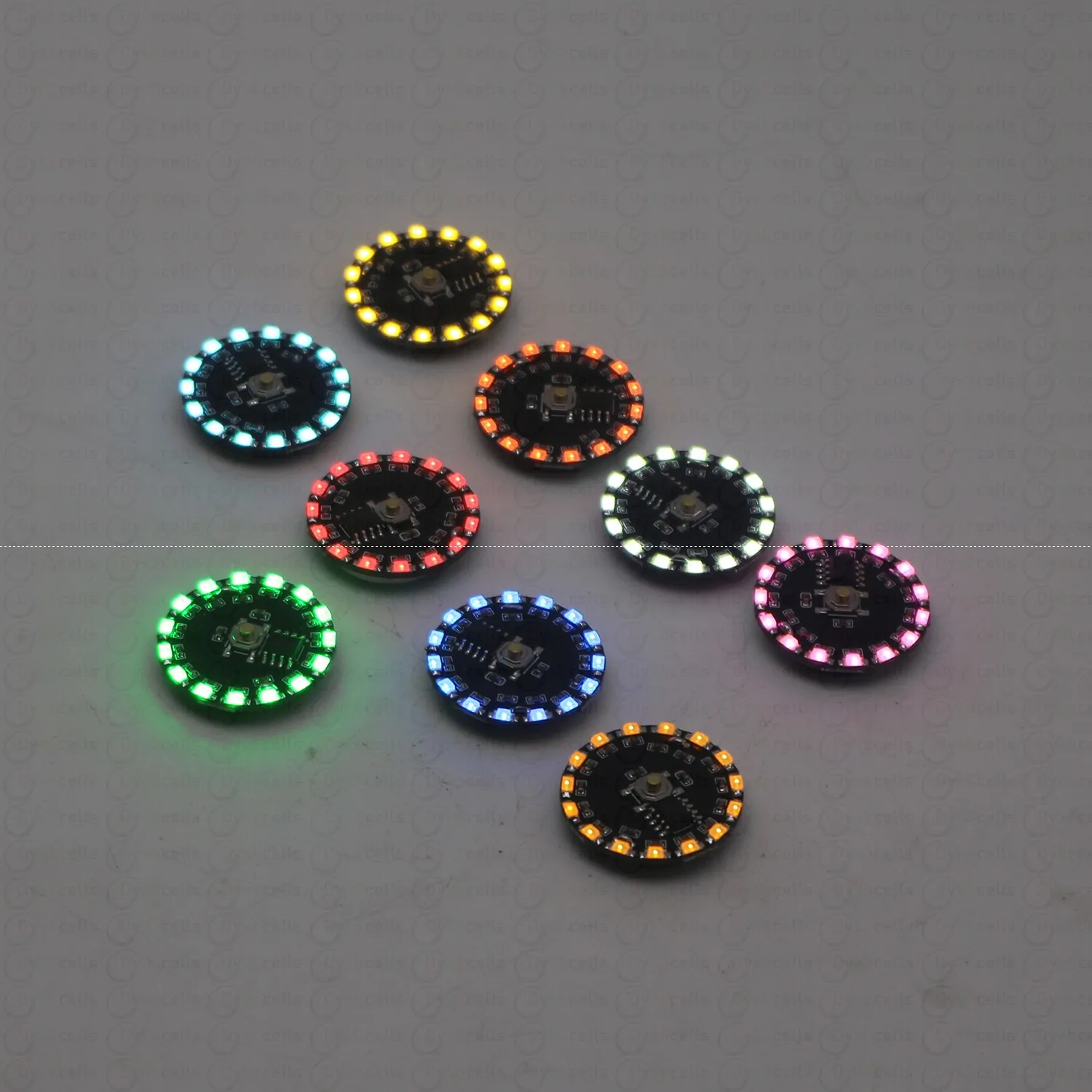 16Modes Flow Light Wireless LED Lamp Flashing Rotating Breathing Lighting Model Scene Toys Lamps Battery Powered KEY Control