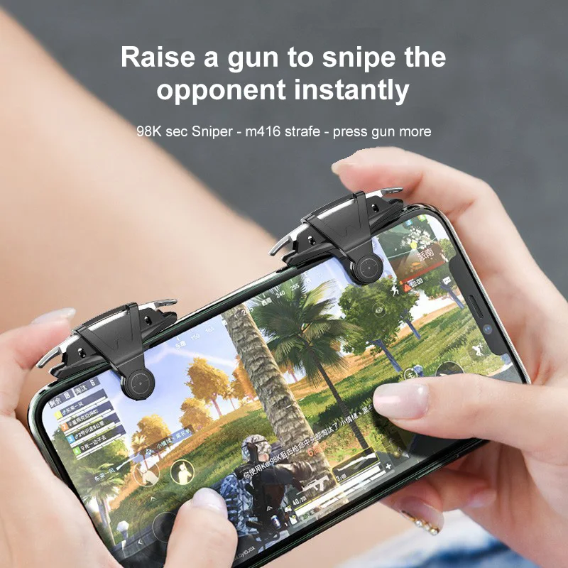 Mobile Phone Gaming Trigger PUBG Phone Gaming Controller Gamepad Joystick Shooter Fire Button L1R1 Key Button Mobile game joystick gaming controller