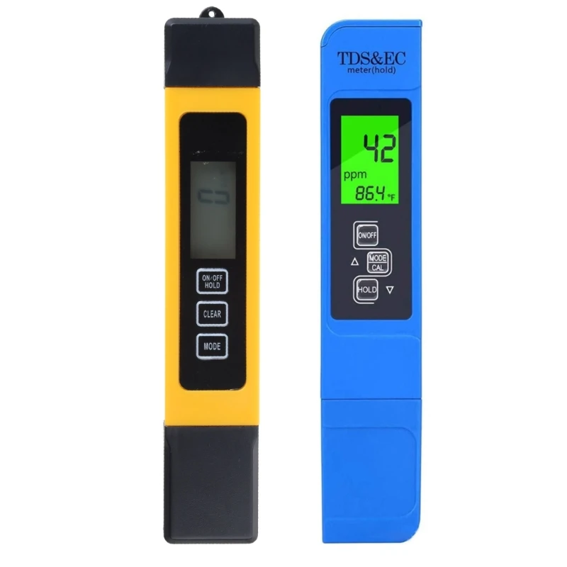 

PH TDS-Meter High Accuracy Pen Type Readout Accuracy Temperature Meter for Hydroponics, Household Drinking, and Aquarium