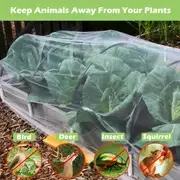 ultra fine mesh garden netting pest   mosquito protection for patio vegetables fruits flowers white pe material details 5