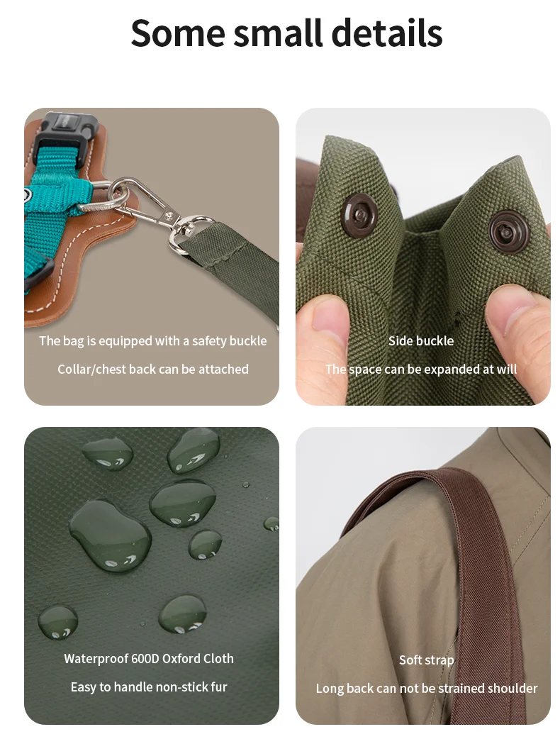 Pet Carrier Bag One Shoulder Canvas Transport Portable Handbag Puppy Kitten Sling Out Travel Backpack