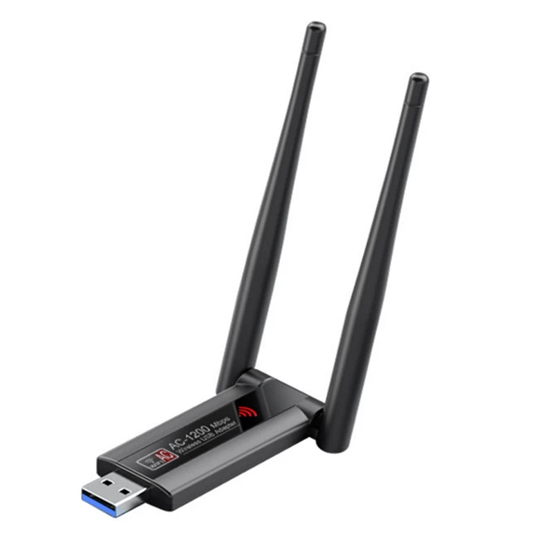 

Адаптер для сетевой карты RTL8812, двухдиапазонный, 2,4G, Стандартный беспроводной адаптер AC1200 Wi-Fi Lan с антенной для ноутбука и настольного компьютера