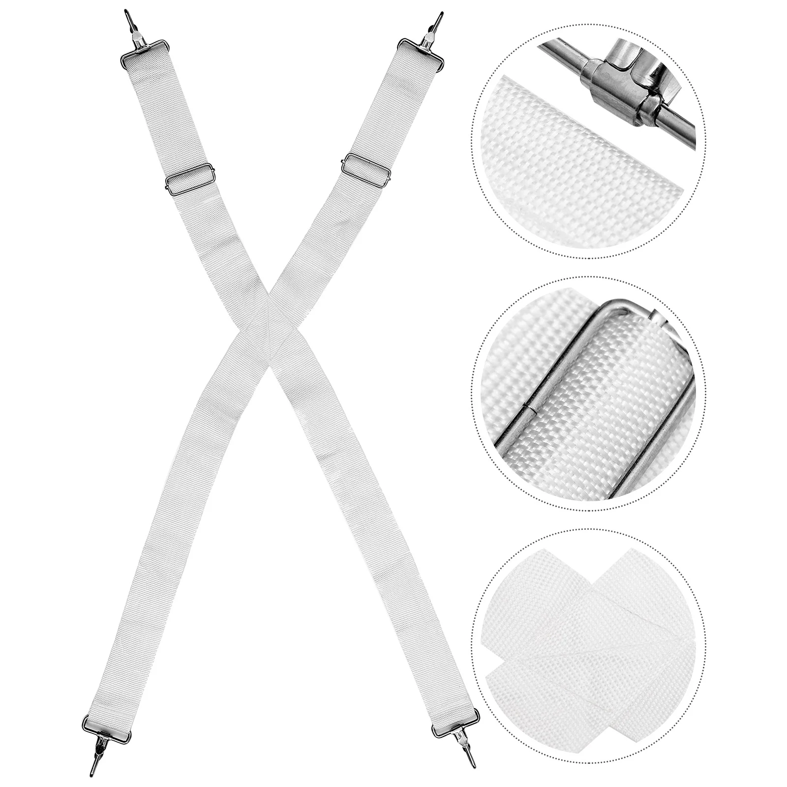 Adjustable Drum Strap White Hooks Army Shoulder Musical Instruments Accessory Snare