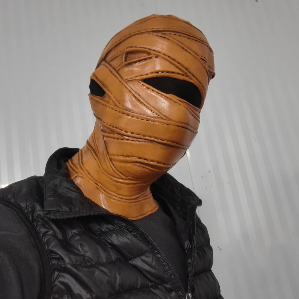 Horror Mumie Maske Halloween Gruselige Latex Kopfbedeckung Geist Karneval Cosplay Party Gruselige einäugige Zombie Maske Streich Requisiten – Detail 10
