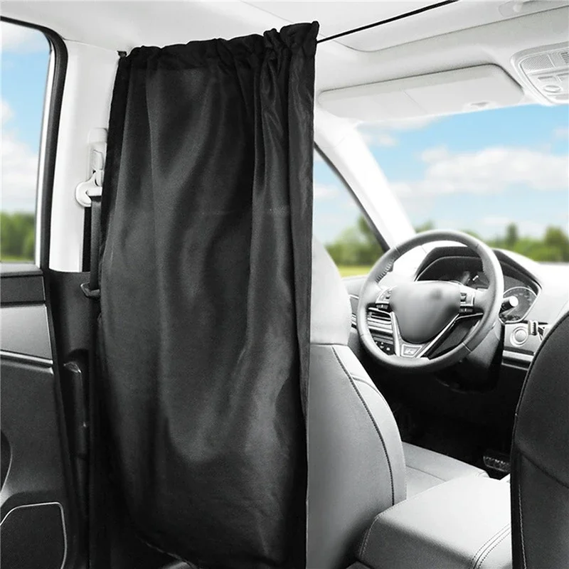 

Car Isolation Curtain Sealed Taxi Cab Partition Protection And Commercial Vehicle Air-Conditioning Sunshade And Privacy Curtain