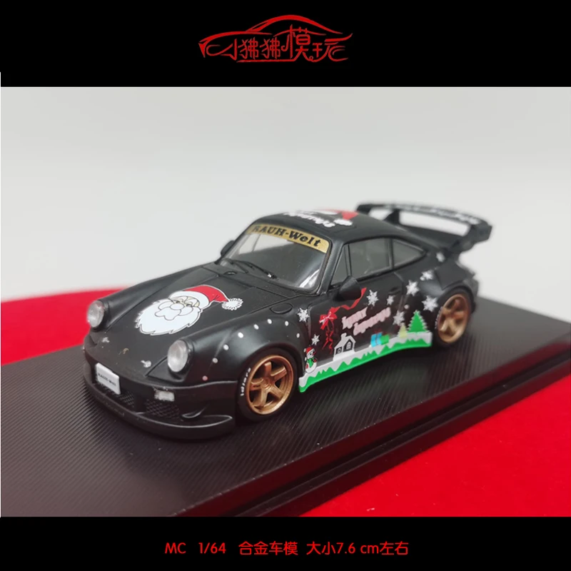 

Коллекционная модель MC 1:64 Рождественская версия RWB 930 911 Модифицированная широкоугольная модель автомобиля коллекционные подарки