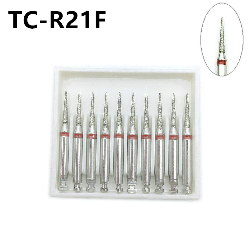10 Pack Low Speed Dental Diamond Burs Set
