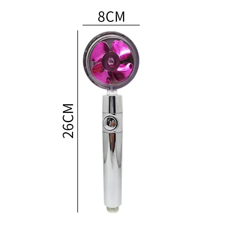 Pommeau de douche à hélice, filtre en coton, turbocompressé, haute pression, déterminer la buse de douche, nouveau 6