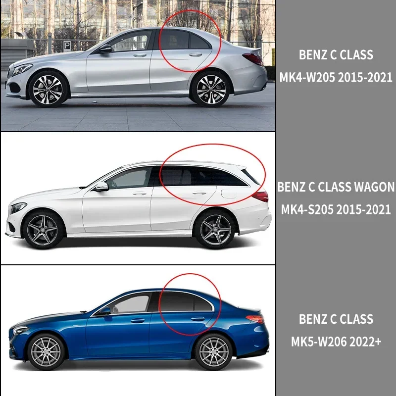 Weathershileds For Benz C Class W202 W203 W204 W205 W206 Weathershields Wind Rain Guard Accessories Bright Strip Wind Deflectors
