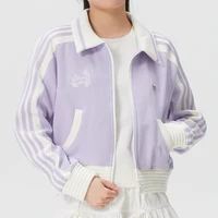 Veste Trefoil Adidas (Adidas) pour femme, vêtements de sport, mode tendance, vêtements décontractés, veste à revers tricotée Ky2151 1