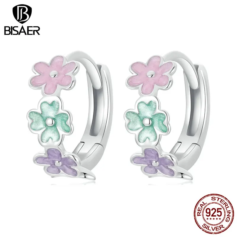 

Зажим для ушей BISAER ECE1719 из стерлингового серебра 925 пробы, яркий, женский