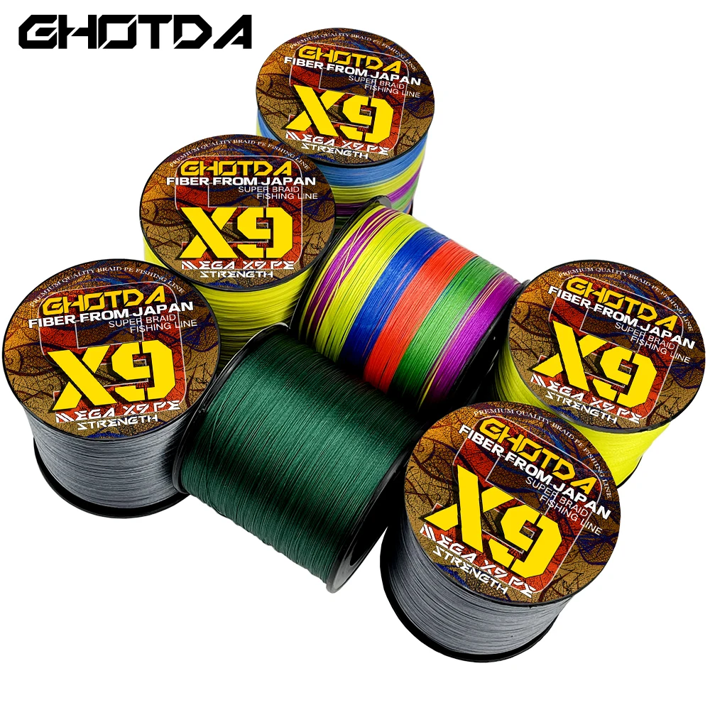 

9x/12x High Abrasion Resistance and Smootheness Line 1000M Higher Stronger 20-120LB Cord Line No 0.8-8.0#