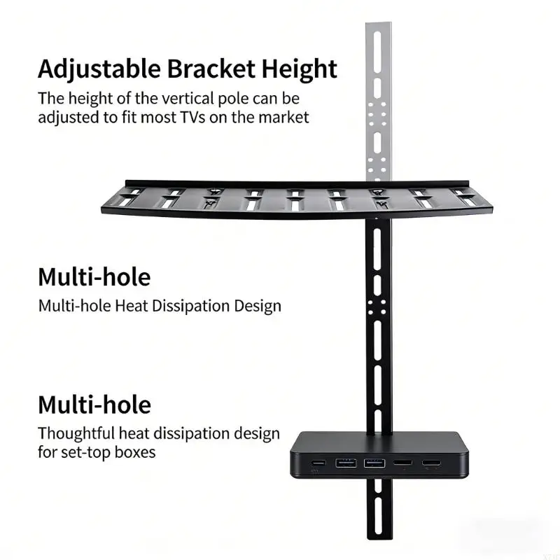 강력한 강철 지원은 최대 400mm X7JC의 여러 Vesa 표준에 적용됩니다.