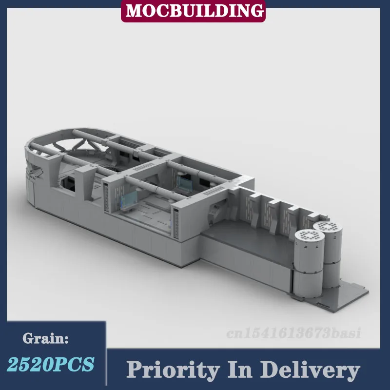 Moc Space Series Corridoio System Bridge Room Model Building Block Assembly Collection Toy Gift