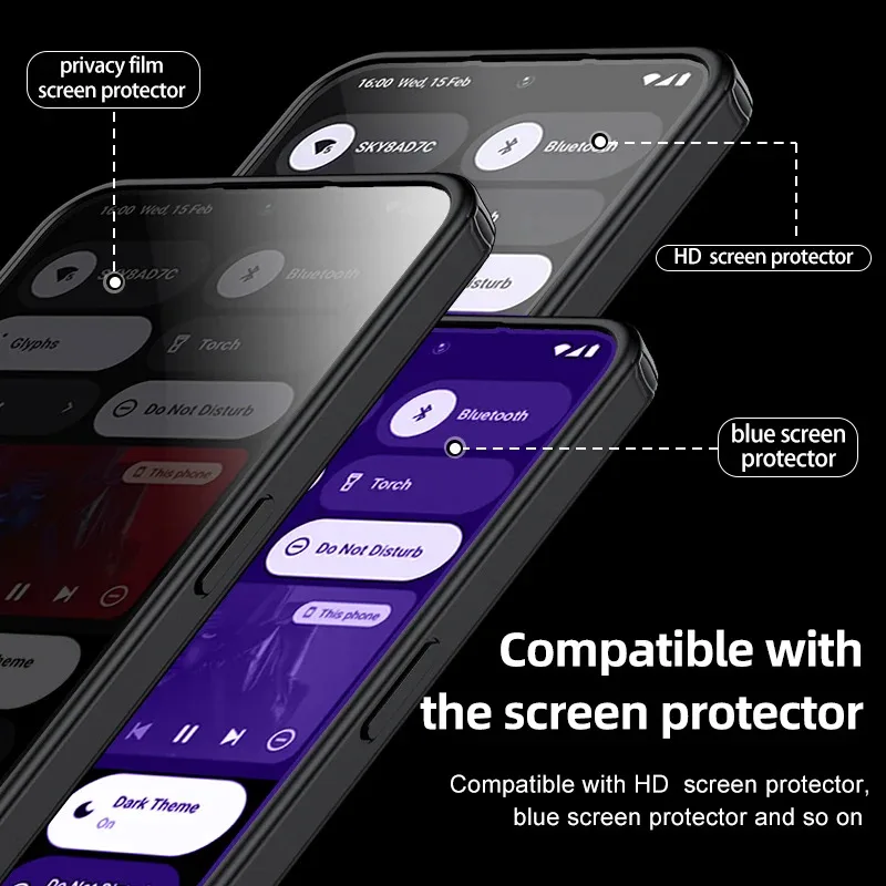 Matte & Clear Magnetic Wireless Charging Armor Case - Military Shockproof Back Cover
