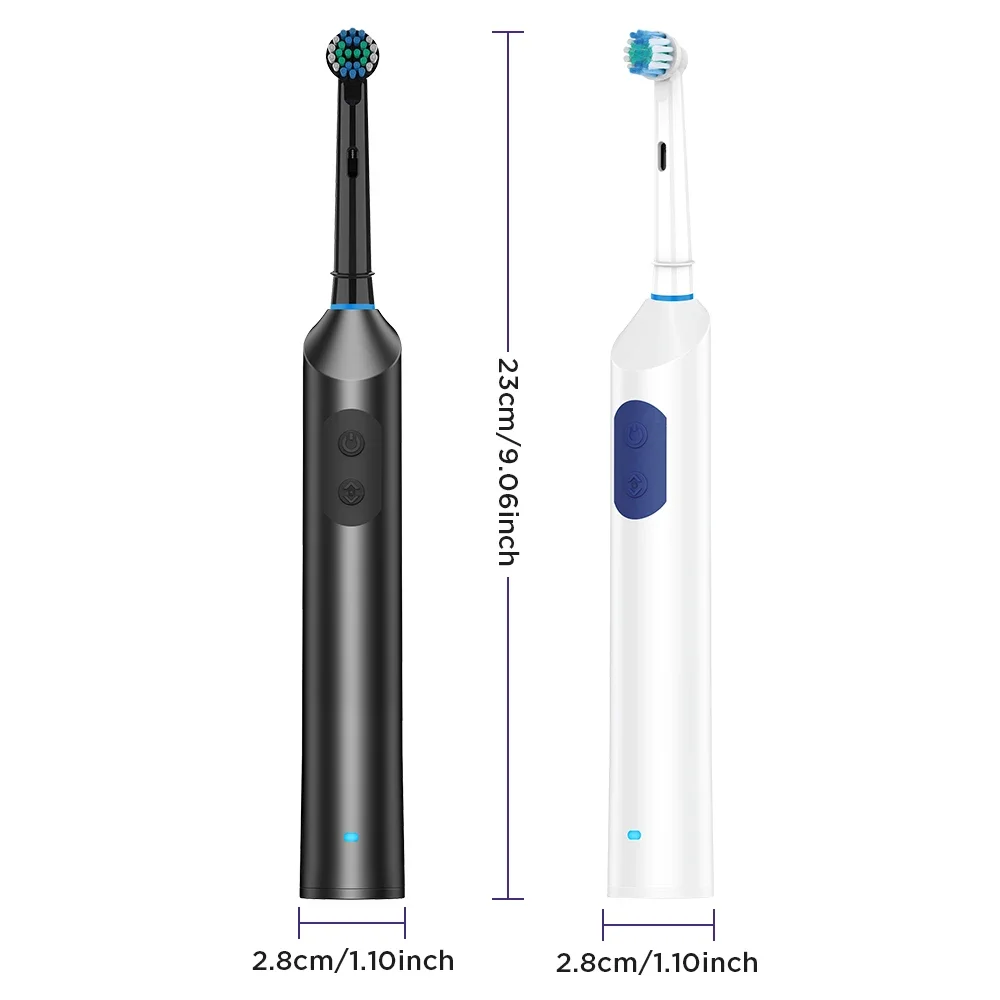 Advanced Waterproof Rotating Electric Toothbrush with Multiple Modes and Long-lasting Battery