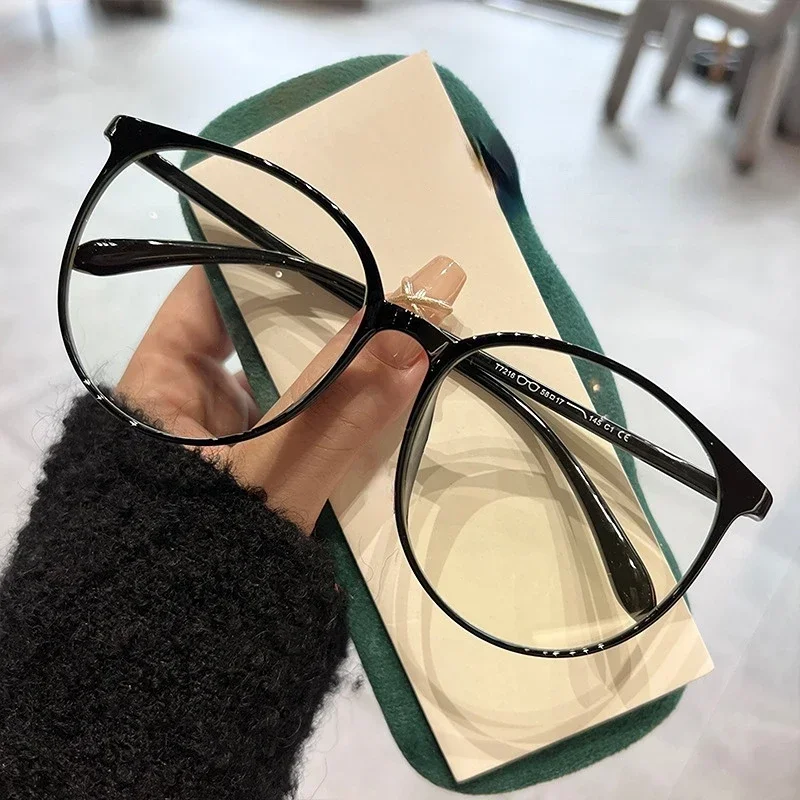 Ultra Light Myopia Glasses Frosted Large Frame Anti Blue Light Myopia Glasses 0 To -4.0 Resin Eyeglass Lenses 5