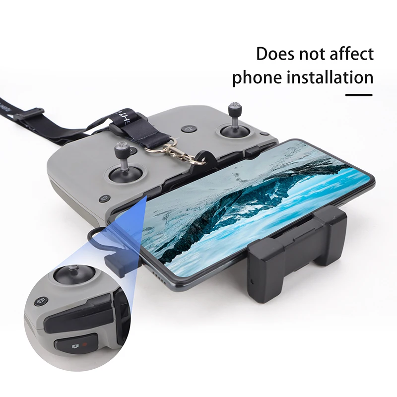 Support drone DJI avec cordon nylon réglable - Boucle ABS pour télécommande