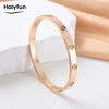 European and American stainless steel cross pattern bracelet, grand and luxurious, trendy and personalized design, simple and no 4