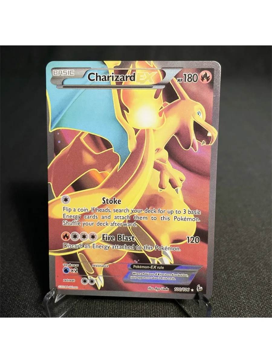 thumbnail image 1 of Pokémon Cards Foil Flash Card Sword-shield Series Charizard Deoxys Sylveon Suicune Game Collection Cards Toys Gifts Proxy Card, 1 of 5