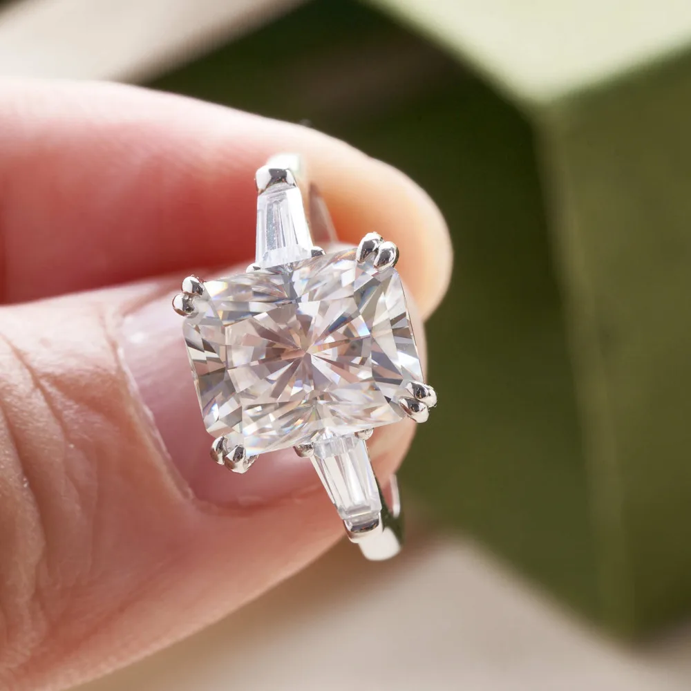 

Joiashome S925 Серебряный набор с 4-каратным радиновым обручальным кольцом, закрытый бриллиант, роскошное Женское Обручальное Кольцо