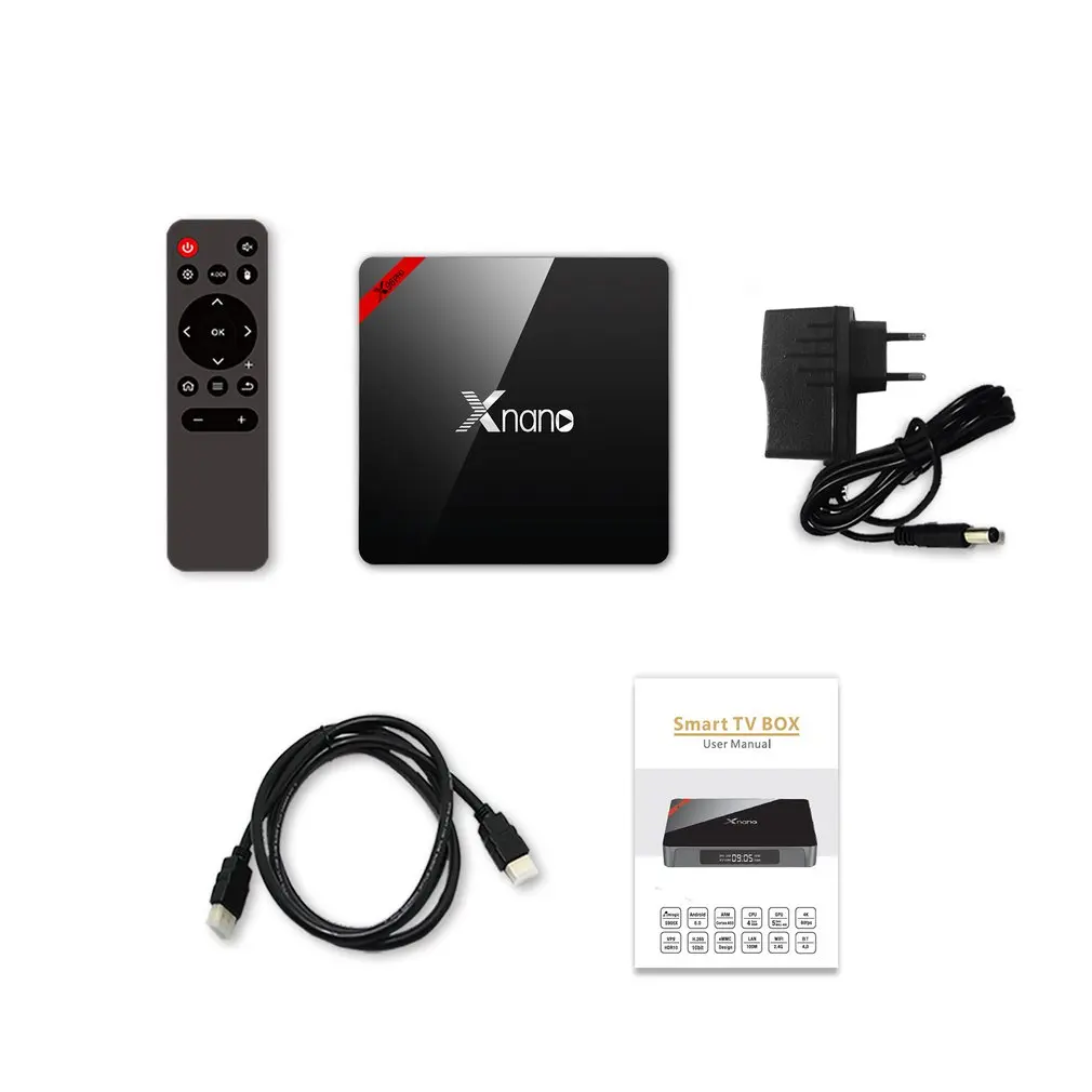 Приставка Смарт-ТВ Amlogic S905X 4K 4 ядра 2 ГГц 1 + 8 Гб Wi-Fi |