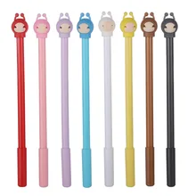 Stylo Gel dessin animé créatif Kawaii, fournitures scolaires et de bureau pour écriture, croquis d'art, outil de peinture, cadeaux 4 pièces/ensemble 