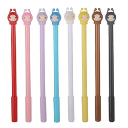 Stylo Gel dessin animé créatif Kawaii, fournitures scolaires et de bureau pour écriture, croquis d'art, outil de peinture, cadeaux 4 pièces/ensemble 
