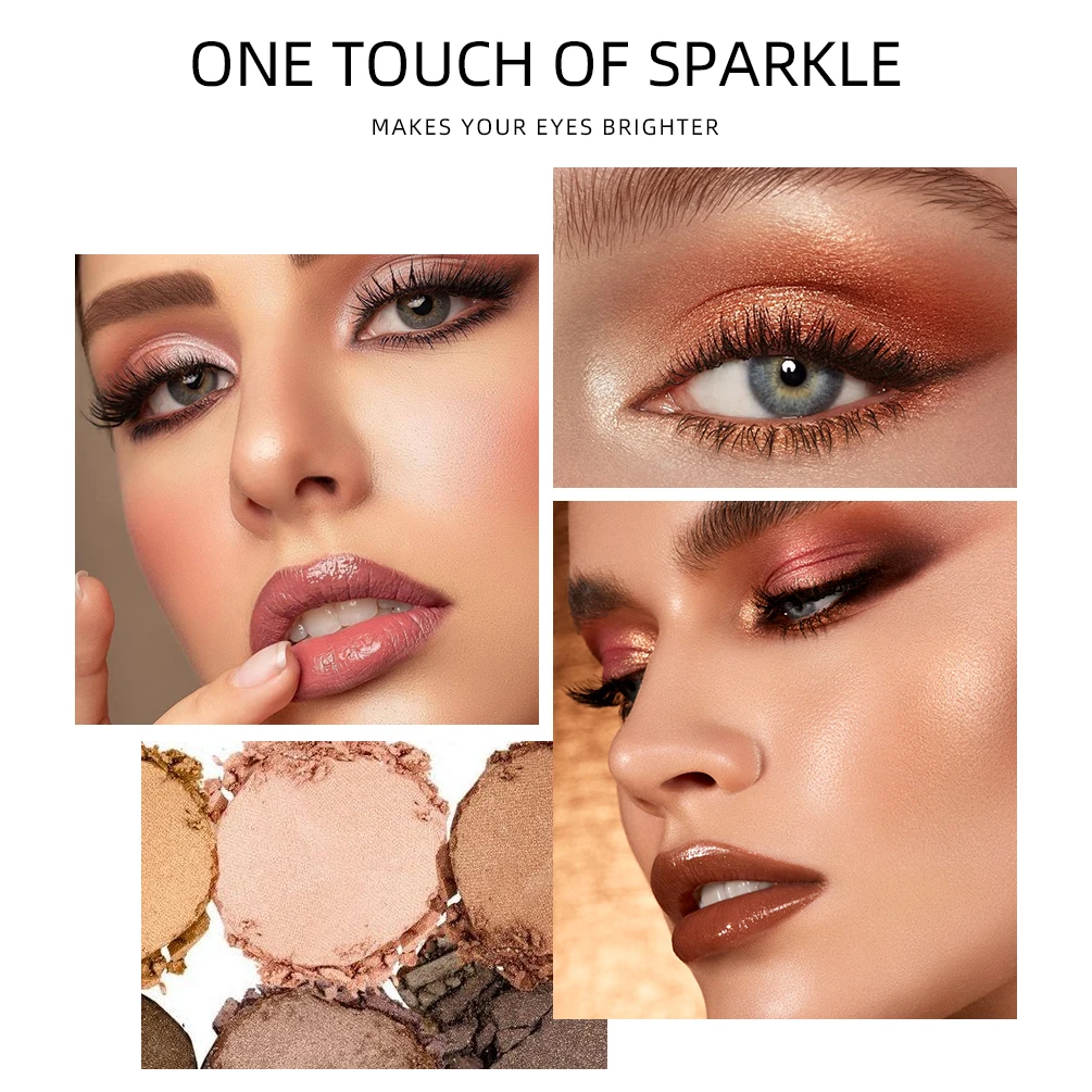 QIBEST Pearlescent Silkworm Eyeshadow Pen Waterproof Eyeshadow Pencil Glitter Matte Nude Gold Eye Shadow Pen Pigment Cosmetics 3