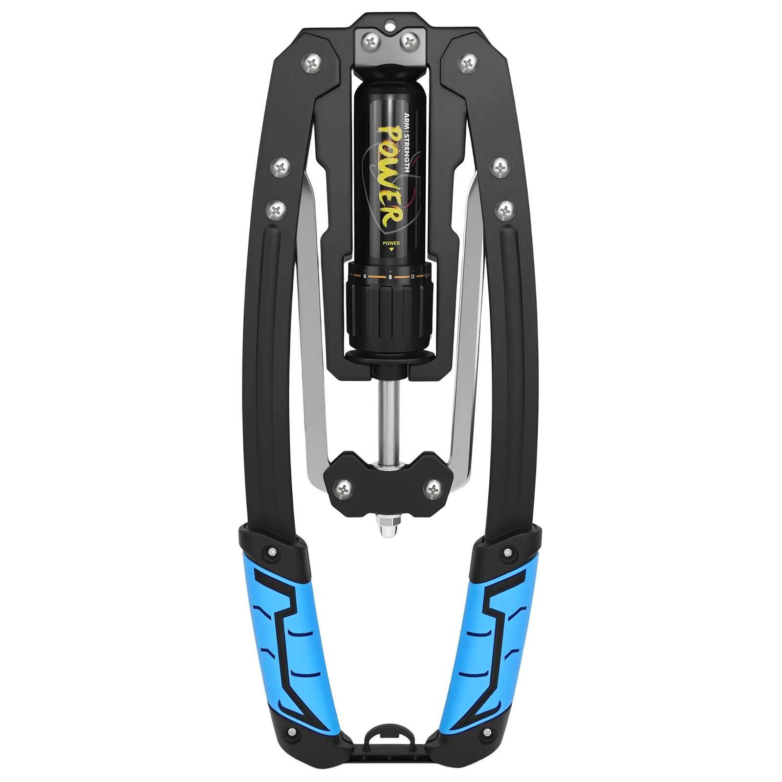 man som demonstrerar bröstpress med hydraulisk tränare