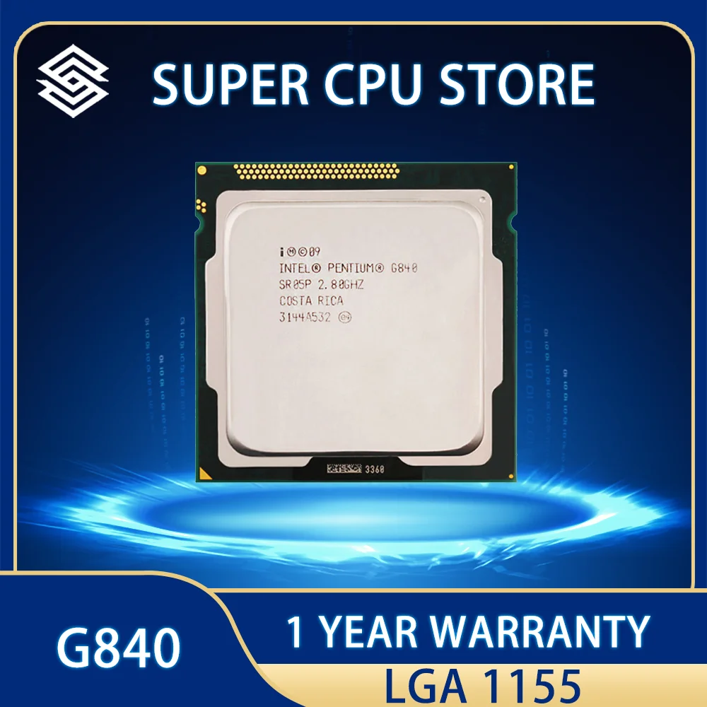 Processore Cpu Intel Pentium G840 2.8 Ghz Dual-Core 3M 65W Lga 1155