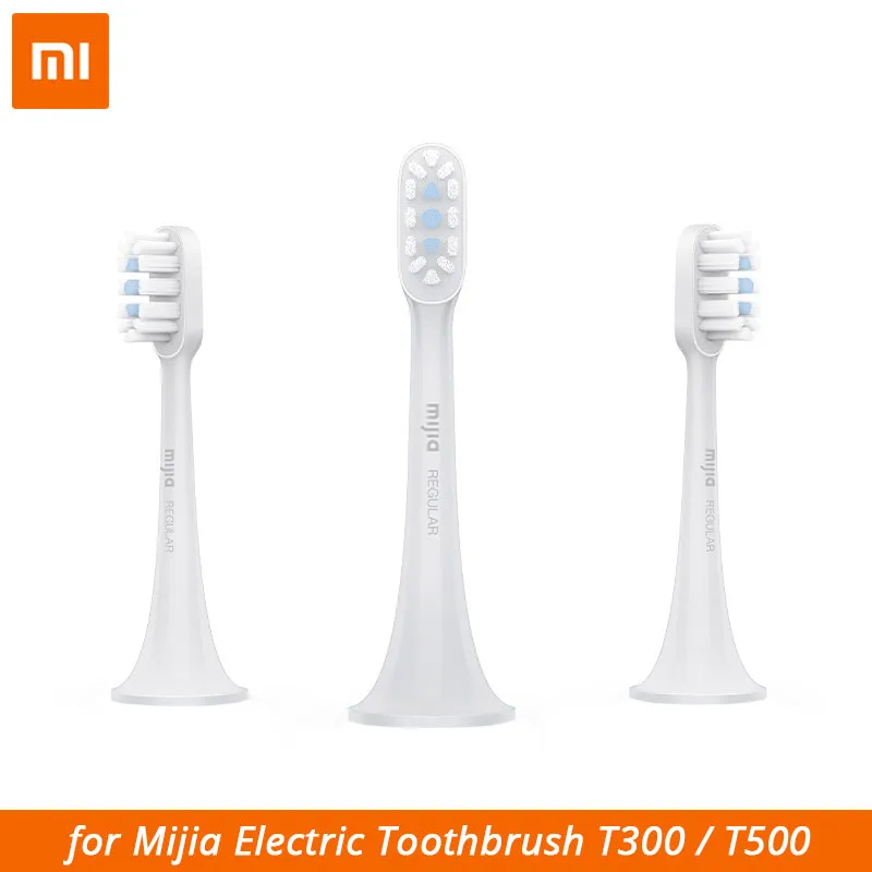 Electric Toothbrush Original Mijia Electric Toothbrush Head 3PCS for T300 / T500 Smart Sonic Toothbrush Acoustic Clean 3D Brush Head Combines